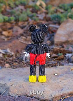 Zuni-Beaded Mickey Mouse by Hollie Booqua Native American Beadwork