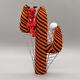 Zuni-Beaded Orange Halloween Cactus by Alesia Poncho-Native American Beadwork