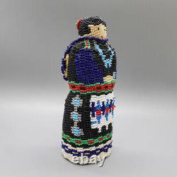 Zuni-Beaded Traditional Pueblo Woman-Margaret Dosedo-Native American Beadwork
