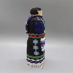 Zuni-Beaded Traditional Pueblo Woman-Margaret Dosedo-Native American Beadwork