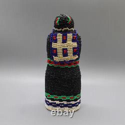 Zuni-Beaded Traditional Pueblo Woman-Margaret Dosedo-Native American Beadwork