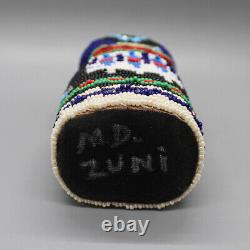 Zuni-Beaded Traditional Pueblo Woman-Margaret Dosedo-Native American Beadwork