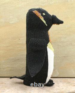 Zuni Beadwork-Large Beaded Penguin by Farlan & Alesia Quetawki-Native American